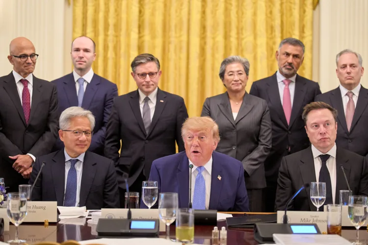 AI companies will 'self-police,' Trump says